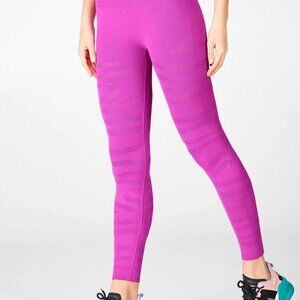 Hot Pink Leggings - Fabletics Sculptknit Zebra 7/8 legging - Size L